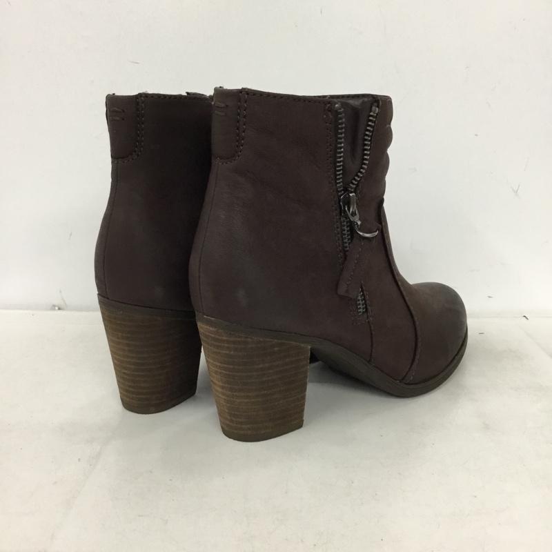 クラークス Clarks ブーツ ショートブーツ Palma Trina UK5.5 箱有 US：8 無地 茶 / ブラウン / brown レディース USED 古着 中古 10162001