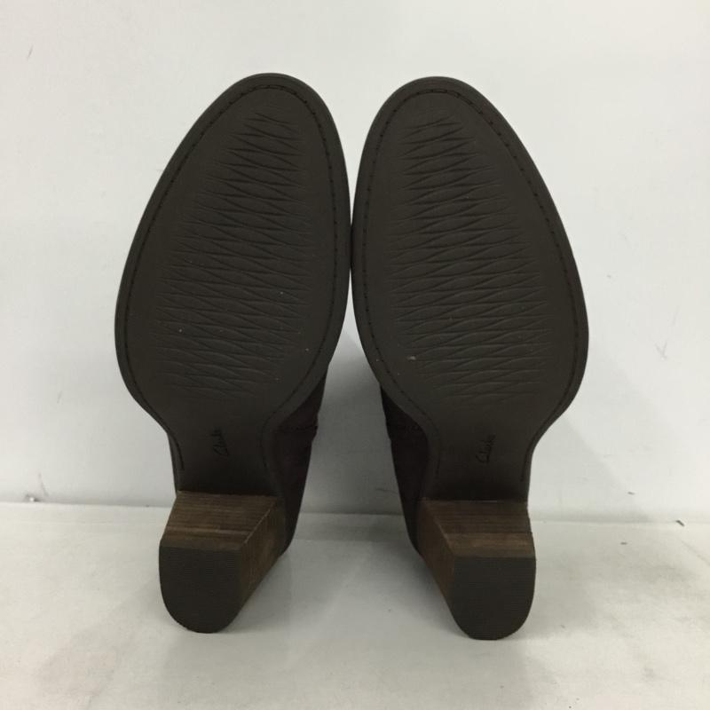 クラークス Clarks ブーツ ショートブーツ Palma Trina UK5.5 箱有 US：8 無地 茶 / ブラウン / brown レディース USED 古着 中古 10162001
