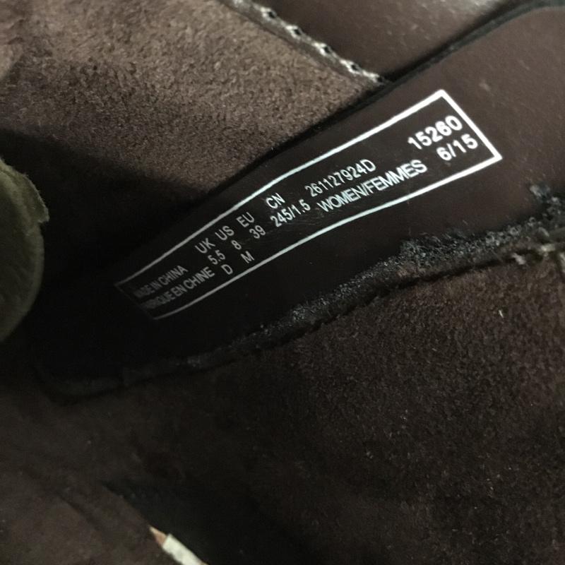クラークス Clarks ブーツ ショートブーツ Palma Trina UK5.5 箱有 US：8 無地 茶 / ブラウン / brown レディース USED 古着 中古 10162001