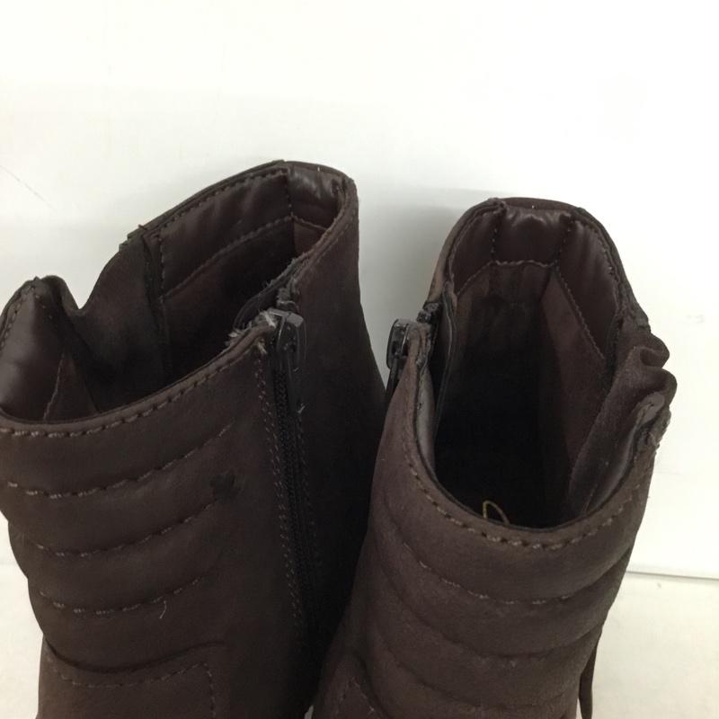 クラークス Clarks ブーツ ショートブーツ Palma Trina UK5.5 箱有 US：8 無地 茶 / ブラウン / brown レディース USED 古着 中古 10162001