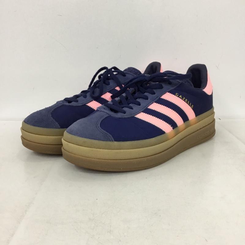 アディダス adidas スニーカー スニーカー IG4390 Gazelle Bold 厚底シューズ 27cm 27.0cm ロゴ、文字 桃 / ピンク / pink X 紺 / ネイビー / navy メンズ USED 古着 中古 10162005