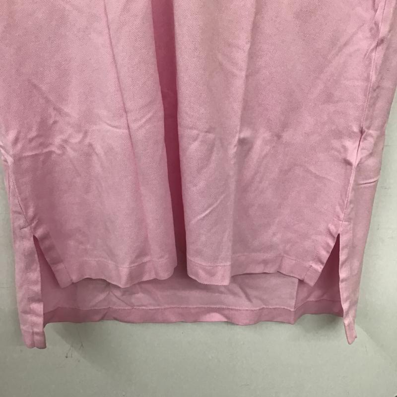 ポロラルフローレン POLO RALPH LAUREN ポロシャツ 半袖 半袖ポロシャツ カラーシャツ 半袖カットソー M ロゴ、文字 桃 / ピンク / pink メンズ USED 古着 中古 10162015