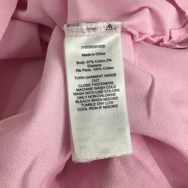 ポロラルフローレン POLO RALPH LAUREN ポロシャツ 半袖 半袖ポロシャツ カラーシャツ 半袖カットソー M ロゴ、文字 桃 / ピンク / pink メンズ USED 古着 中古 10162015