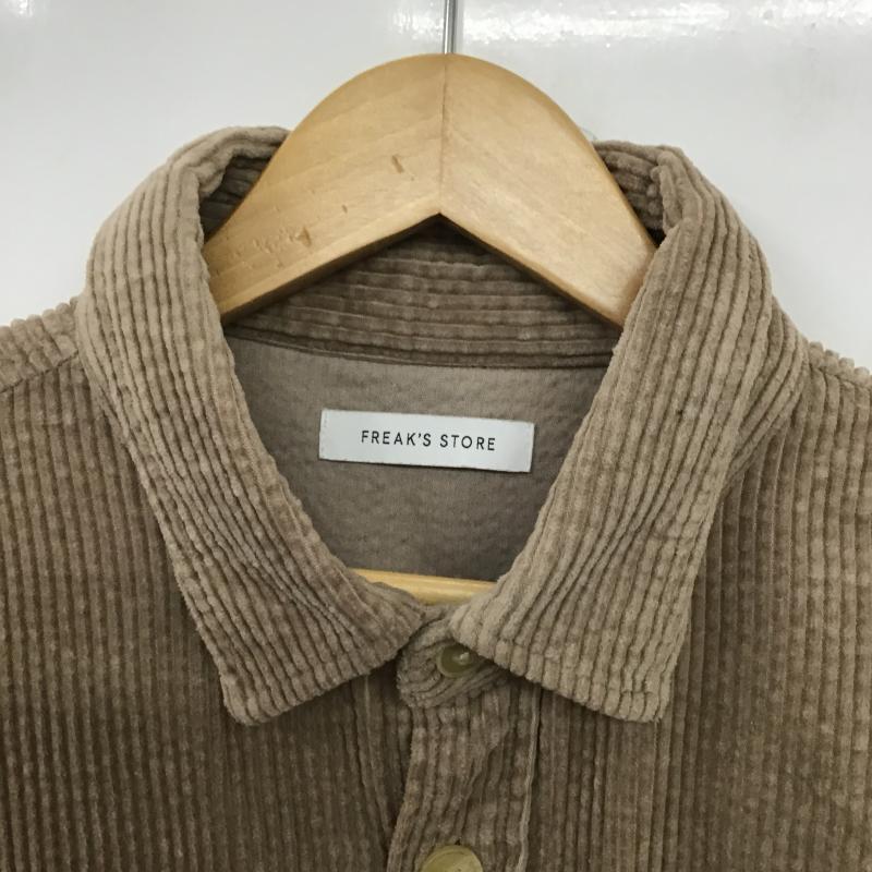 フリークスストア FREAK S STORE ジャケット、上着 ジャンパー、ブルゾン コーデュロイシャツ カジュアルジャケット M 無地 茶 / ブラウン / brown メンズ USED 古着 中古 10162017