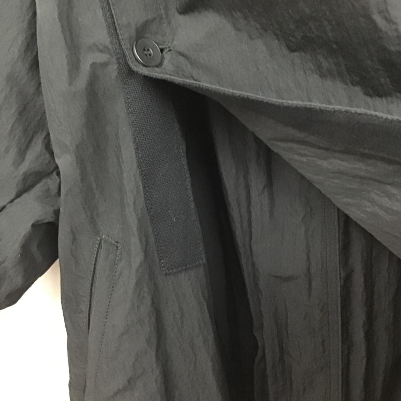 ユリウス JULIUS コート コート一般 617COM1 CO/NY TYPEWRITER CLOTH COVERED MODS COAT カヴァードモッズコート 3 無地 黒 / ブラック / black メンズ USED 古着 中古 10162018