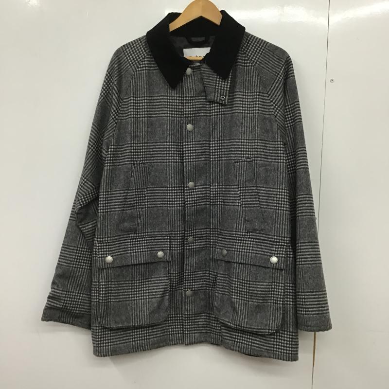 バーブァー Barbour ジャケット、上着 ジャンパー、ブルゾン ジップアップジャケット アウター 42 チェック 灰 / グレー / gray メンズ USED 古着 中古 10162021