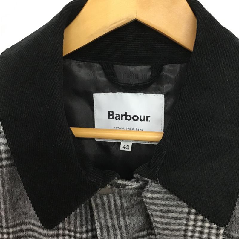 バーブァー Barbour ジャケット、上着 ジャンパー、ブルゾン ジップアップジャケット アウター 42 チェック 灰 / グレー / gray メンズ USED 古着 中古 10162021