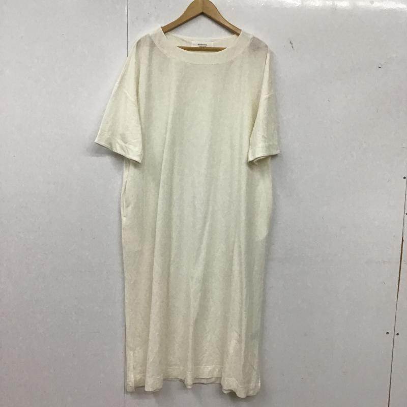 ナチュラルバイクリップ natural by clip ワンピース ロングスカート LI256005-2 鹿の子BIGワンピース FREE 無地 白 / ホワイト / white レディース USED 古着 中古 10162033