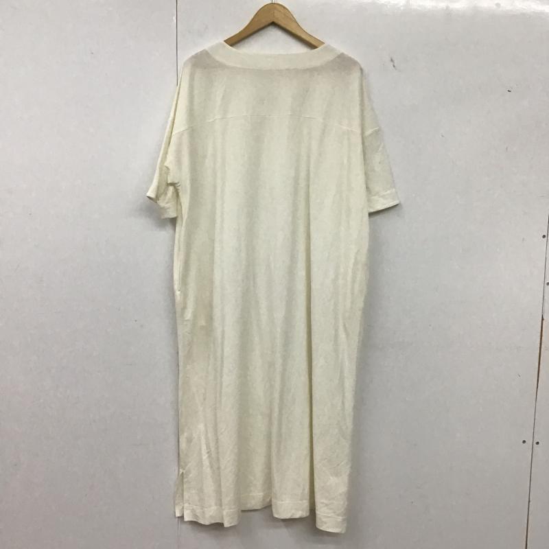 ナチュラルバイクリップ natural by clip ワンピース ロングスカート LI256005-2 鹿の子BIGワンピース FREE 無地 白 / ホワイト / white レディース USED 古着 中古 10162033