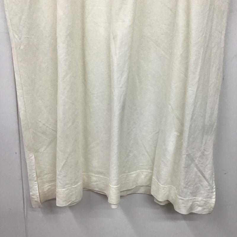 ナチュラルバイクリップ natural by clip ワンピース ロングスカート LI256005-2 鹿の子BIGワンピース FREE 無地 白 / ホワイト / white レディース USED 古着 中古 10162033