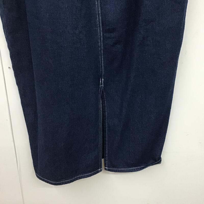 ケービーエフ KBF ワンピース ロングスカート KB16-26D040 肩フリル デニム ジャンパースカート ONE SIZE 無地 青 / ブルー / blue レディース USED 古着 中古 10162036