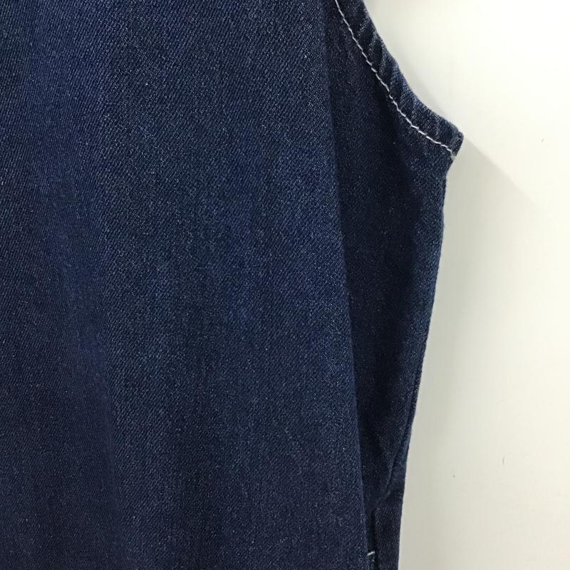 ケービーエフ KBF ワンピース ロングスカート KB16-26D040 肩フリル デニム ジャンパースカート ONE SIZE 無地 青 / ブルー / blue レディース USED 古着 中古 10162036
