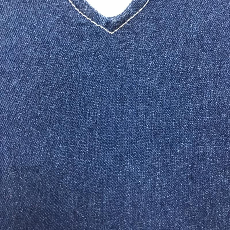 ケービーエフ KBF ワンピース ロングスカート KB16-26D040 肩フリル デニム ジャンパースカート ONE SIZE 無地 青 / ブルー / blue レディース USED 古着 中古 10162036