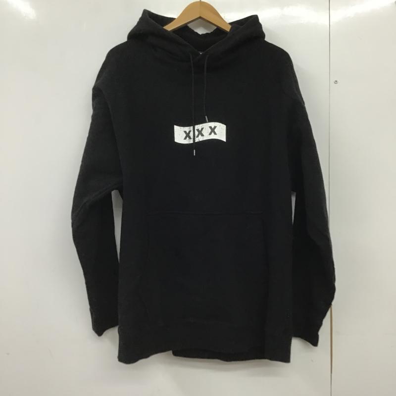 ゴッドセレクショントリプルエックス GOD SELECTION XXX パーカー 長袖 長袖パーカー プルオーバーパーカー スウェット L ロゴ、文字 黒 / ブラック / black メンズ USED 古着 中古 10162037