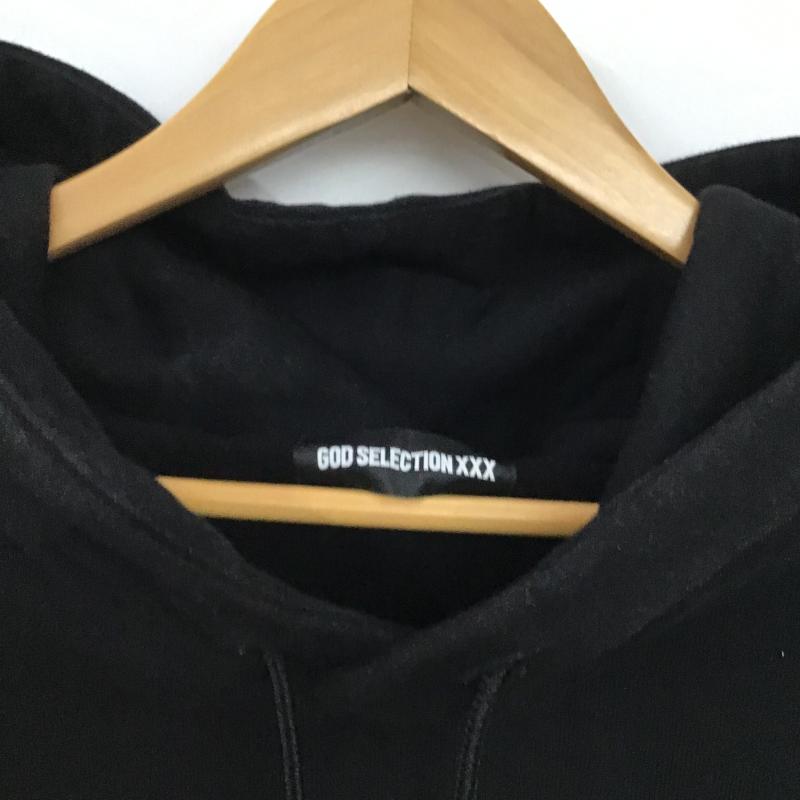 ゴッドセレクショントリプルエックス GOD SELECTION XXX パーカー 長袖 長袖パーカー プルオーバーパーカー スウェット L ロゴ、文字 黒 / ブラック / black メンズ USED 古着 中古 10162037
