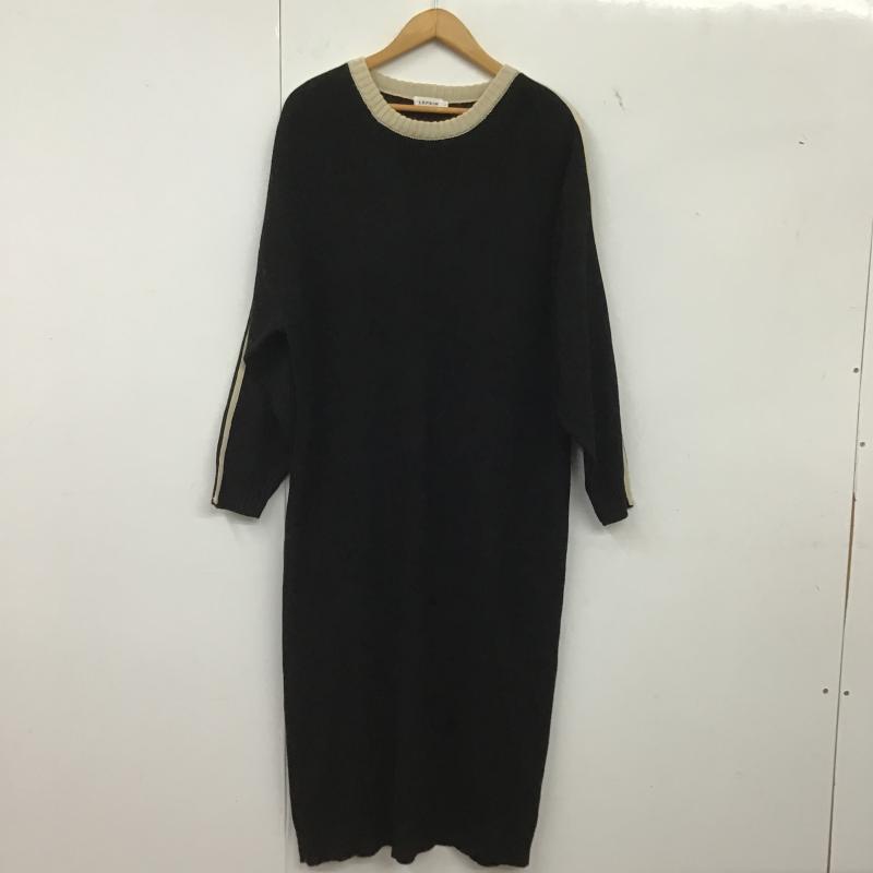 レプシィム LEPSIM ワンピース ロングスカート ニットワンピース FREE 無地 黒 / ブラック / black レディース USED 古着 中古 10162038