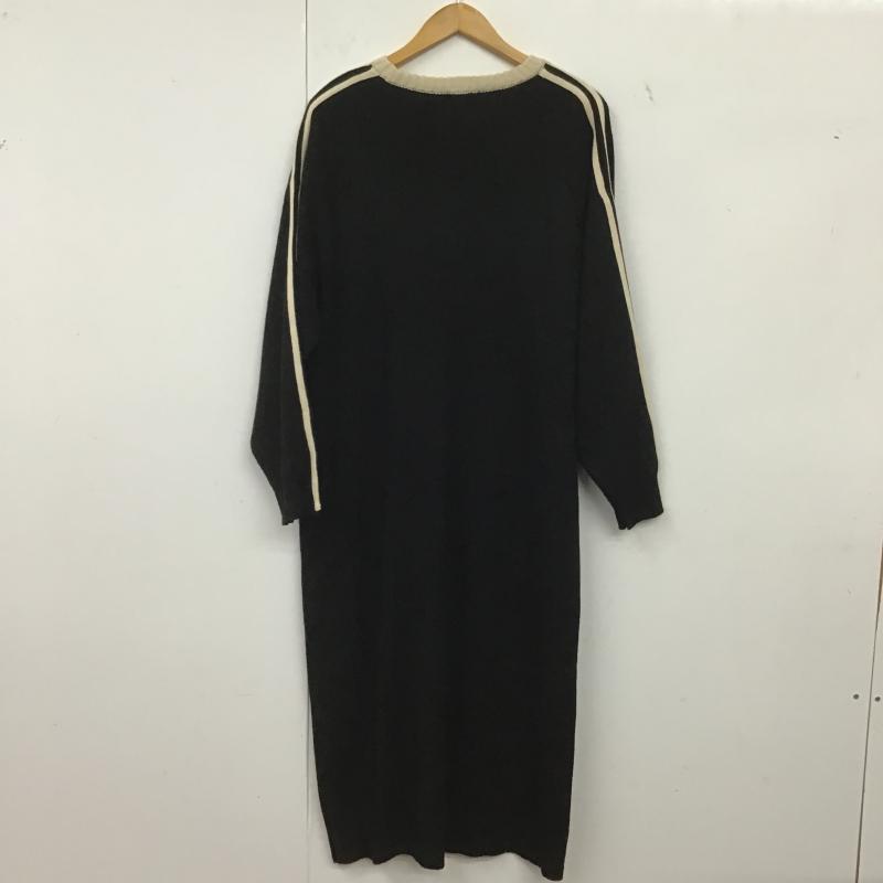 レプシィム LEPSIM ワンピース ロングスカート ニットワンピース FREE 無地 黒 / ブラック / black レディース USED 古着 中古 10162038
