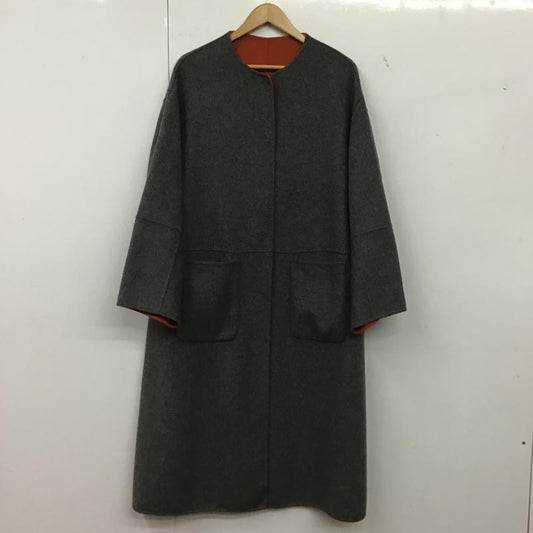 シンプリシテェ Simplicite コート コート一般 リバーシブル 無地 灰 / グレー / gray X 橙 / オレンジ / orange レディース USED 古着 中古 10162057