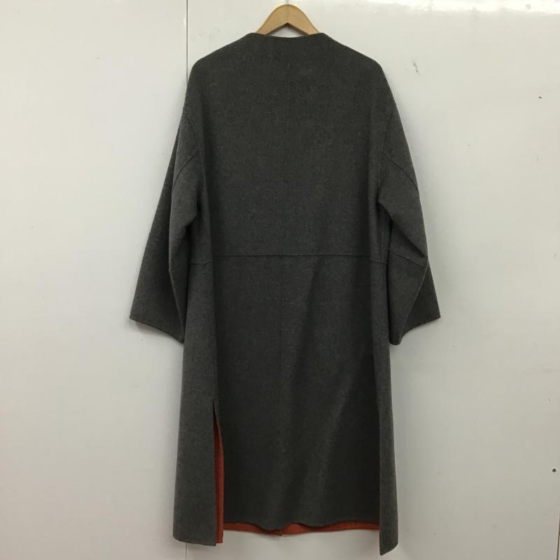 シンプリシテェ Simplicite コート コート一般 リバーシブル 無地 灰 / グレー / gray X 橙 / オレンジ / orange レディース USED 古着 中古 10162057