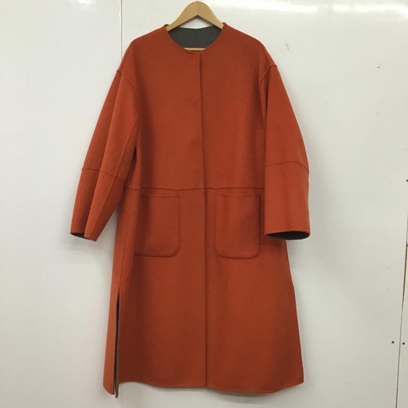 シンプリシテェ Simplicite コート コート一般 リバーシブル 無地 灰 / グレー / gray X 橙 / オレンジ / orange レディース USED 古着 中古 10162057