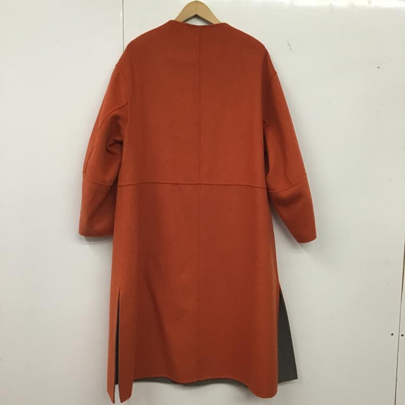 シンプリシテェ Simplicite コート コート一般 リバーシブル 無地 灰 / グレー / gray X 橙 / オレンジ / orange レディース USED 古着 中古 10162057