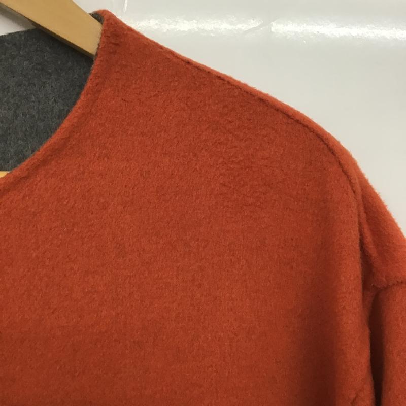 シンプリシテェ Simplicite コート コート一般 リバーシブル 無地 灰 / グレー / gray X 橙 / オレンジ / orange レディース USED 古着 中古 10162057