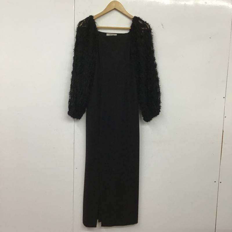 ココディール COCO DEAL ワンピース ロングスカート 1 無地 黒 / ブラック / black レディース USED 古着 中古 10162061