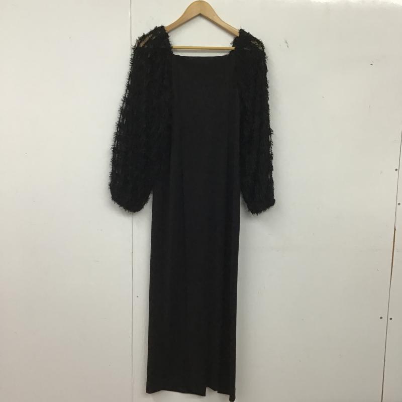 ココディール COCO DEAL ワンピース ロングスカート 1 無地 黒 / ブラック / black レディース USED 古着 中古 10162061