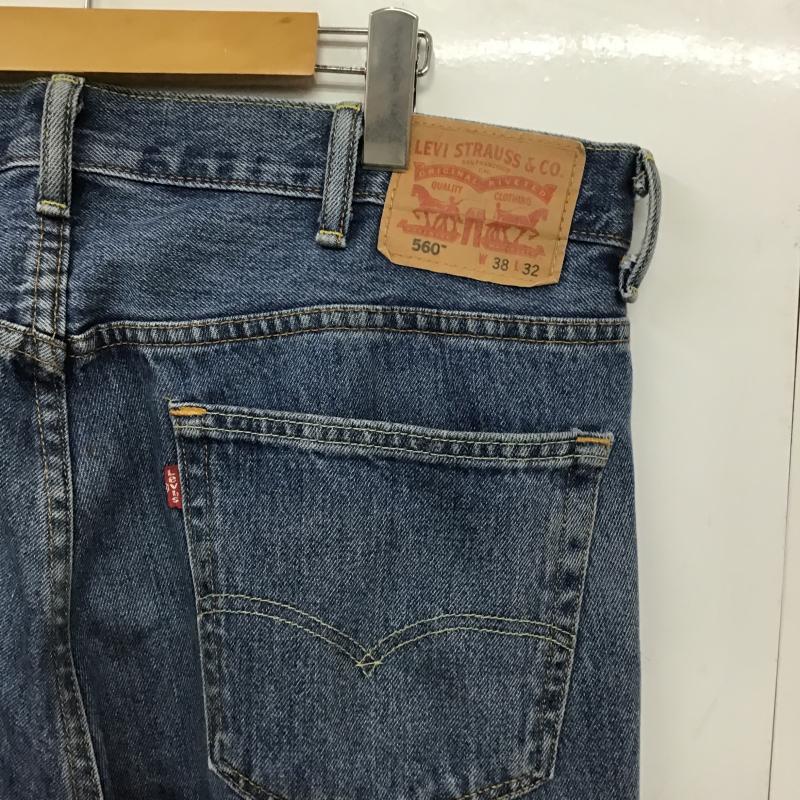 リーバイストラウスアンドコー Levi Strauss & co. パンツ デニム、ジーンズ デニムパンツ ワイドパンツ カジュアルパンツ ストレッチ 38インチ 無地 インディゴ / インディゴ / Indigo メンズ USED 古着 中古 10162062