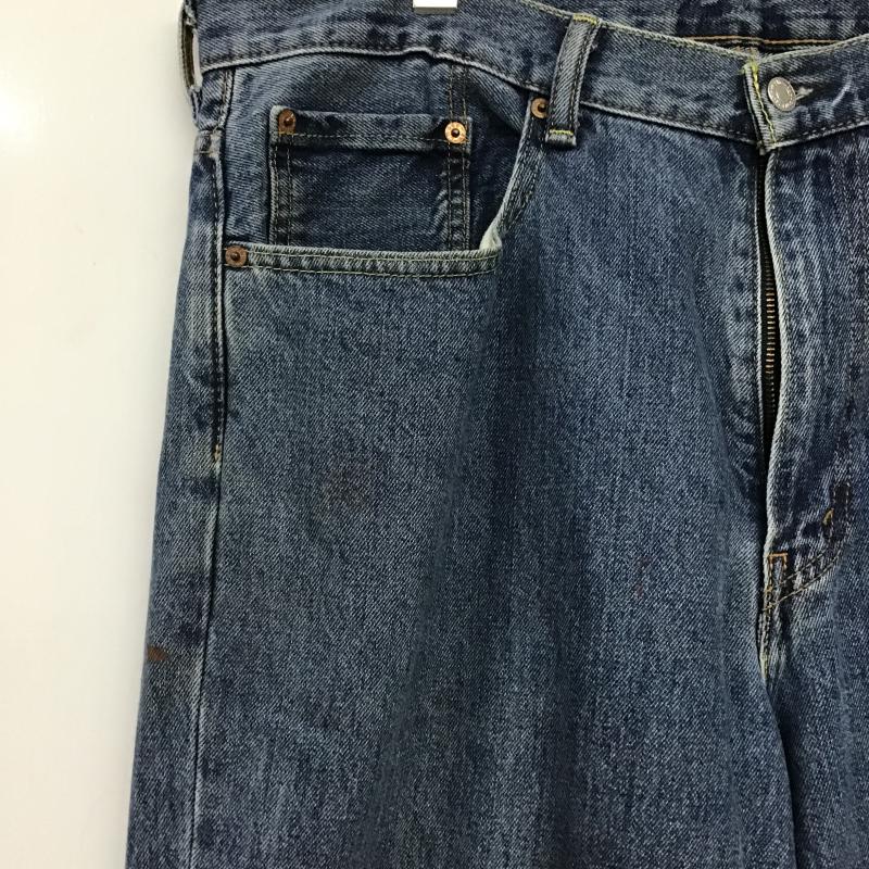 リーバイストラウスアンドコー Levi Strauss & co. パンツ デニム、ジーンズ デニムパンツ ワイドパンツ カジュアルパンツ ストレッチ 38インチ 無地 インディゴ / インディゴ / Indigo メンズ USED 古着 中古 10162062