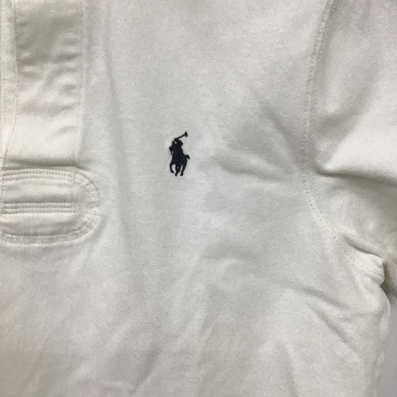 ポロラルフローレン POLO RALPH LAUREN ポロシャツ 半袖 半袖ポロシャツ カラーシャツ 半袖カットソー M ロゴ、文字 白 / ホワイト / white メンズ USED 古着 中古 10162064