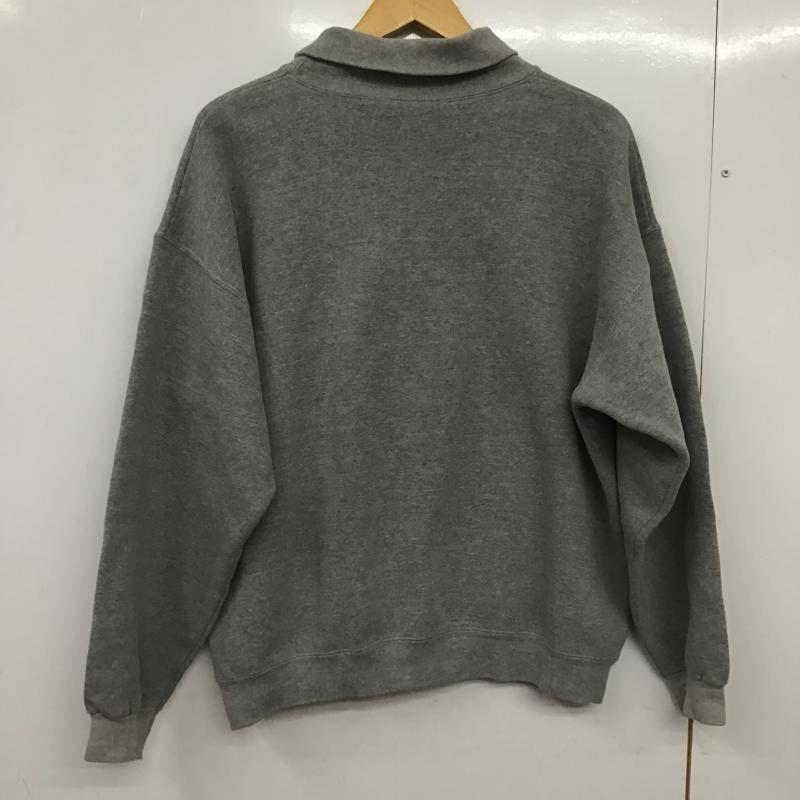 アディダス adidas トレーナー 長袖 長袖トレーナー スウェット プルオーバー タートルネック S ロゴ、文字 灰 / グレー / gray メンズ USED 古着 中古 10162072