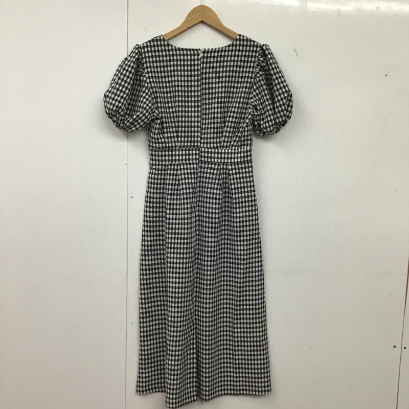 アビトーキョー ABITOKYO ワンピース ロングスカート FREE チェック 黒 / ブラック / black X 白 / ホワイト / white レディース USED 古着 中古 10162074