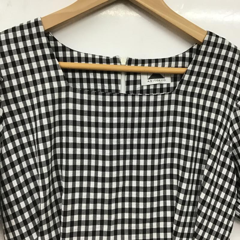 アビトーキョー ABITOKYO ワンピース ロングスカート FREE チェック 黒 / ブラック / black X 白 / ホワイト / white レディース USED 古着 中古 10162074