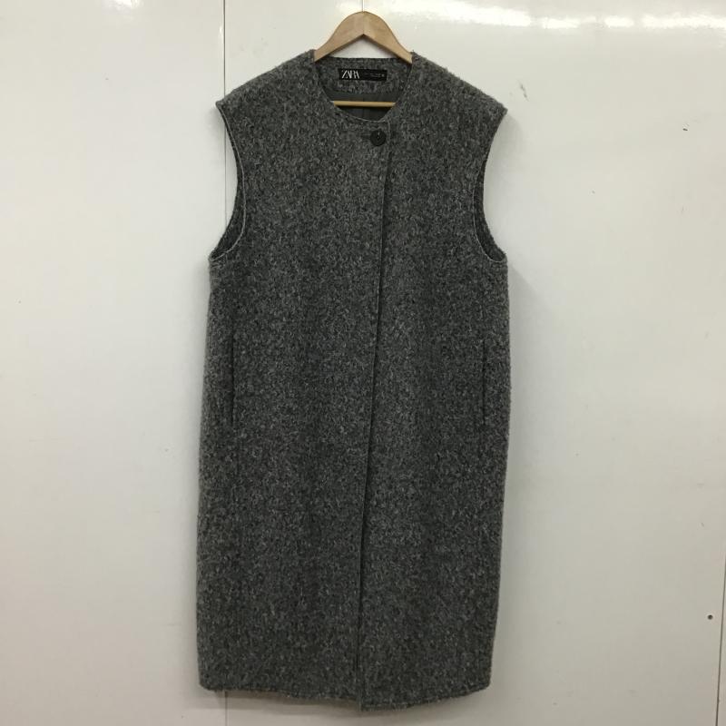 ザラ ZARA ベスト ベスト L 無地 灰 / グレー / gray レディース USED 古着 中古 10162075