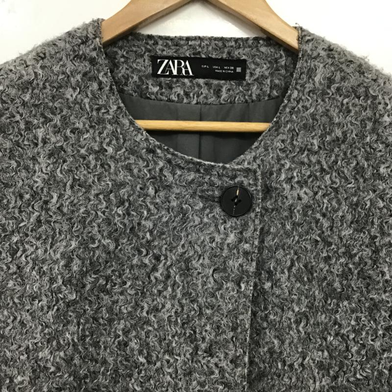 ザラ ZARA ベスト ベスト L 無地 灰 / グレー / gray レディース USED 古着 中古 10162075