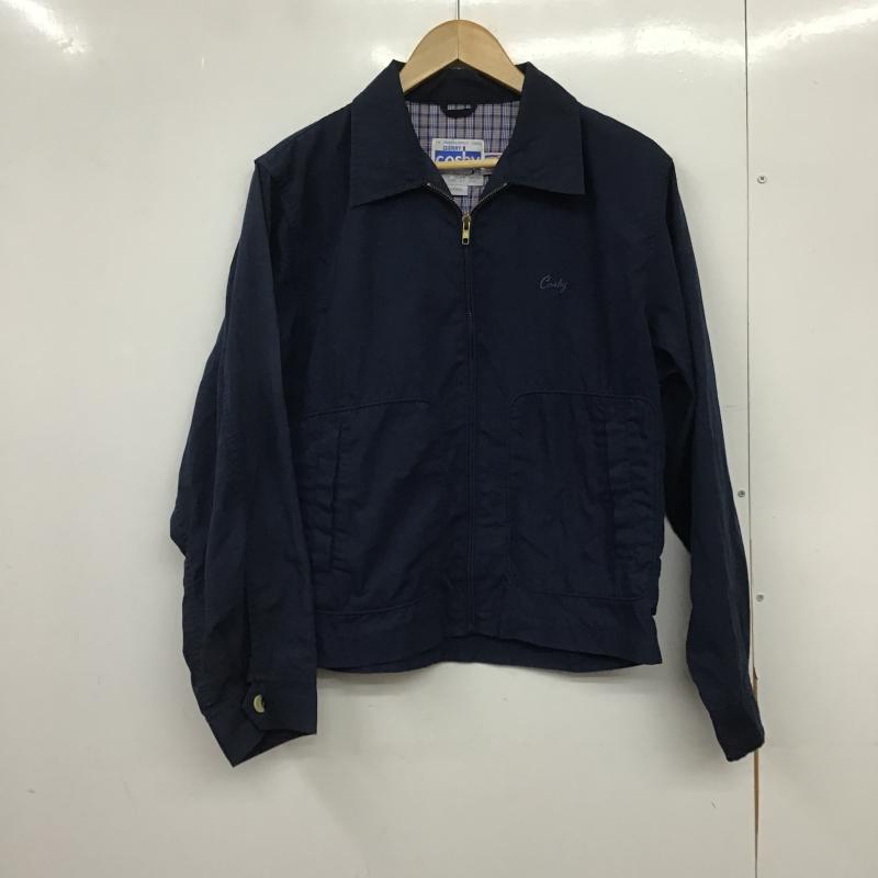 古着 USED ジャケット、上着 ジャンパー、ブルゾン ジップアップジャケット アウター 古着 L 刺繍 紺 / ネイビー / navy メンズ USED 古着 中古 10162077