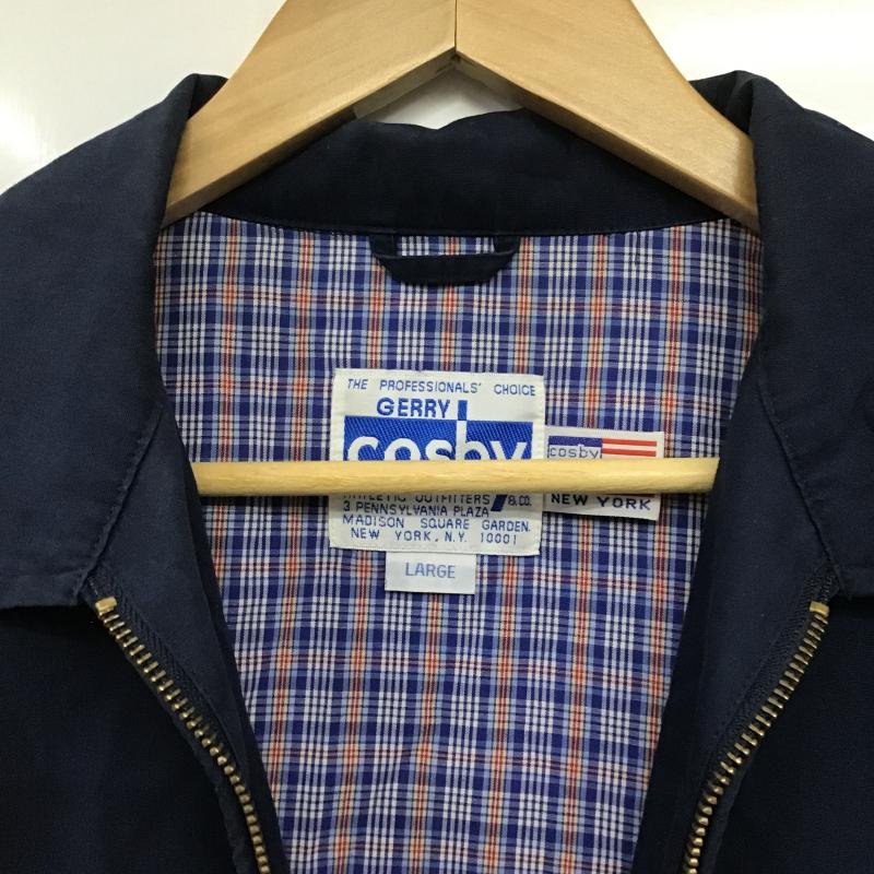 古着 USED ジャケット、上着 ジャンパー、ブルゾン ジップアップジャケット アウター 古着 L 刺繍 紺 / ネイビー / navy メンズ USED 古着 中古 10162077