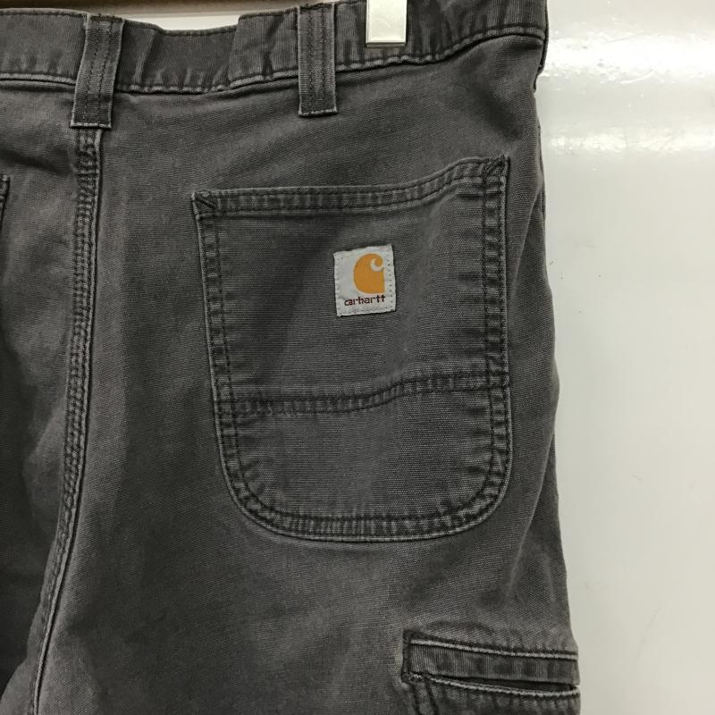 カーハート Carhartt パンツ ワークパンツ、ペインターパンツ ワークパンツ ワイドパンツ カジュアルパンツ 36インチ ロゴ、文字 灰 / グレー / gray メンズ USED 古着 中古 10162088