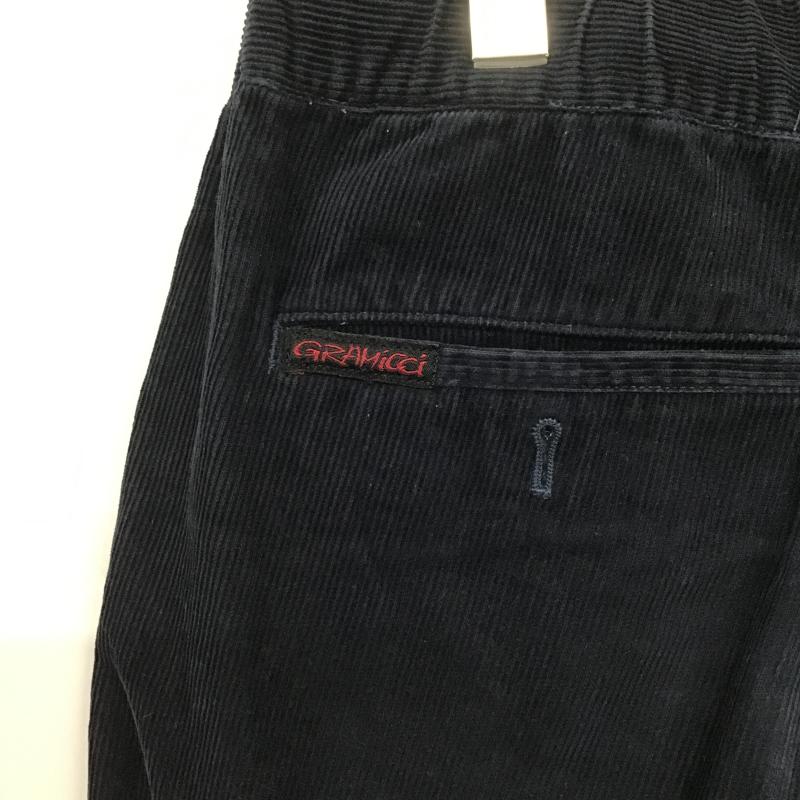 グラミチ GRAMICCI パンツ ワークパンツ、ペインターパンツ コーデュロイパンツ ワイドパンツ カジュアルパンツ L ロゴ、文字 紺 / ネイビー / navy メンズ USED 古着 中古 10162091