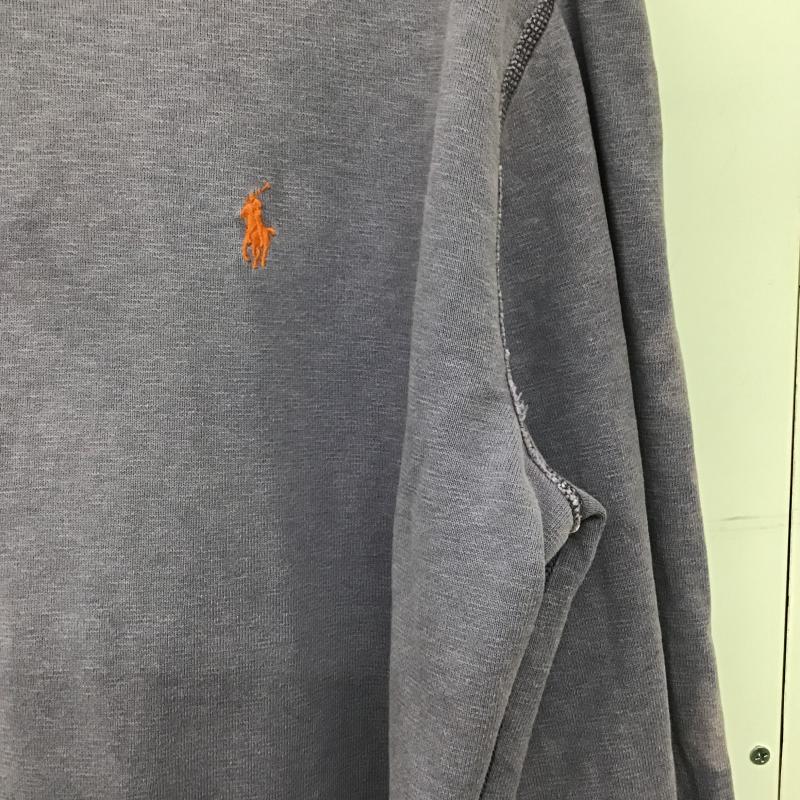 ポロバイラルフローレン Polo by RALPH LAUREN パーカー 長袖 長袖パーカー プルオーバーパーカー スウェット L ロゴ、文字 紫 / パープル / purple メンズ USED 古着 中古 10162092