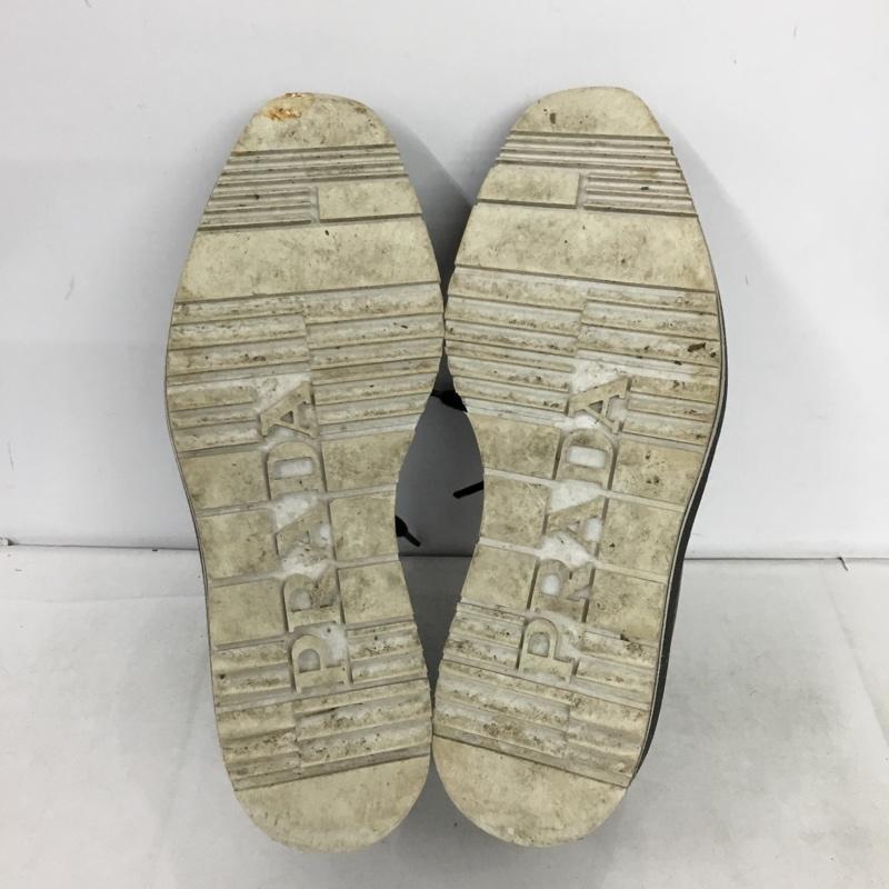 プラダ PRADA ローファー ローファー 厚底 34 1/2 無地 黒 / ブラック / black レディース USED 古着 中古 10162095