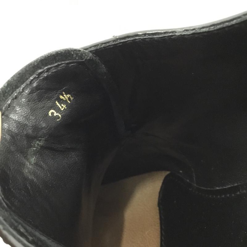 プラダ PRADA ローファー ローファー 厚底 34 1/2 無地 黒 / ブラック / black レディース USED 古着 中古 10162095