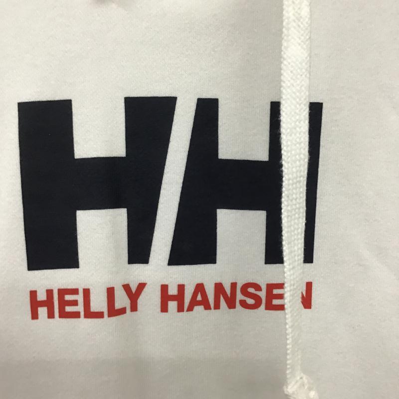 ヘリーハンセン HELLY HANSEN パーカー 長袖 長袖パーカー プルオーバーパーカー スウェット L ロゴ、文字 白 / ホワイト / white メンズ USED 古着 中古 10162097