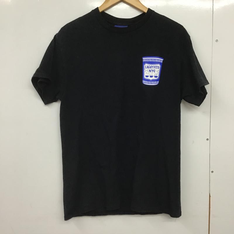 ラファイエット Lafayette Tシャツ 半袖 半袖カットソー プリントTシャツ クルーネックカットソー M ロゴ、文字 黒 / ブラック / black メンズ USED 古着 中古 10162101