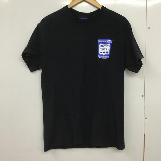 ラファイエット Lafayette Tシャツ 半袖 半袖カットソー プリントTシャツ クルーネックカットソー M ロゴ、文字 黒 / ブラック / black メンズ USED 古着 中古 10162101