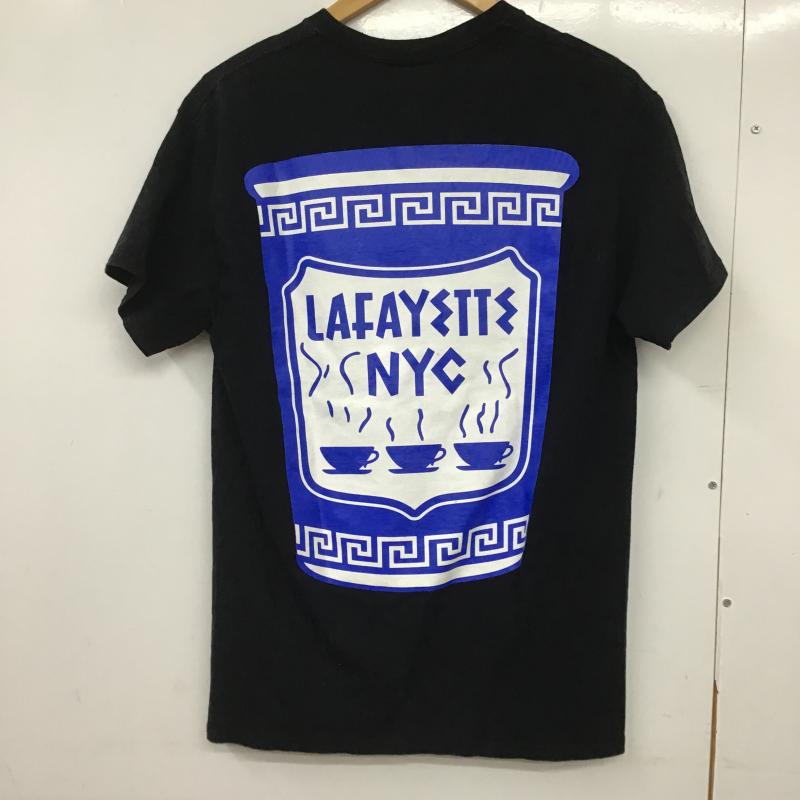 ラファイエット Lafayette Tシャツ 半袖 半袖カットソー プリントTシャツ クルーネックカットソー M ロゴ、文字 黒 / ブラック / black メンズ USED 古着 中古 10162101
