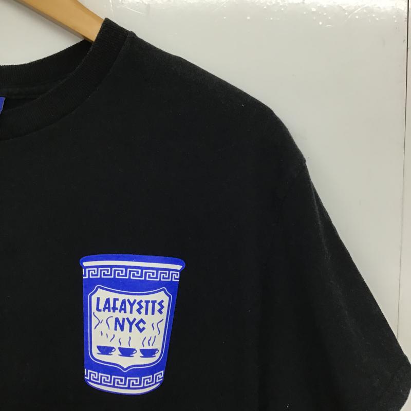 ラファイエット Lafayette Tシャツ 半袖 半袖カットソー プリントTシャツ クルーネックカットソー M ロゴ、文字 黒 / ブラック / black メンズ USED 古着 中古 10162101