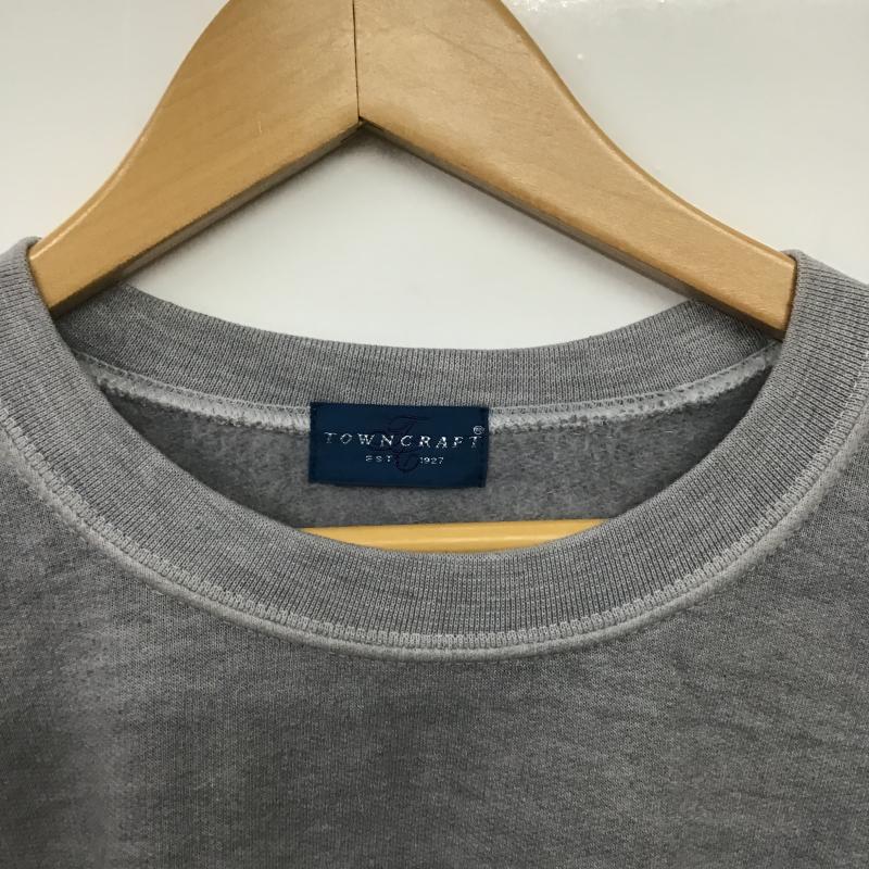 タウンクラフト TOWNCRAFT トレーナー 長袖 長袖トレーナー スウェット クルーネック プルオーバー XL 無地 灰 / グレー / gray メンズ USED 古着 中古 10162104