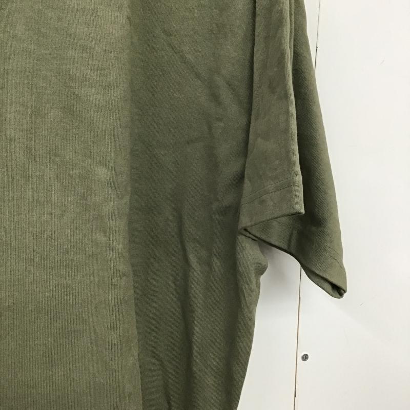 フリークスストア FREAK S STORE カットソー 半袖 半袖カットソー 無地Tシャツ ヘンリーネックカットソー L 無地 カーキ / カーキ / khaki メンズ USED 古着 中古 10162107